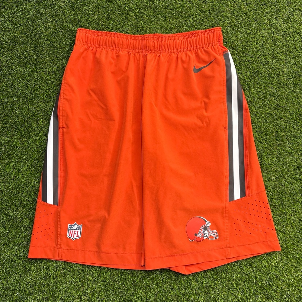 Nike On field Men’s Orange NFL Cleveland Browns Athletic Shorts